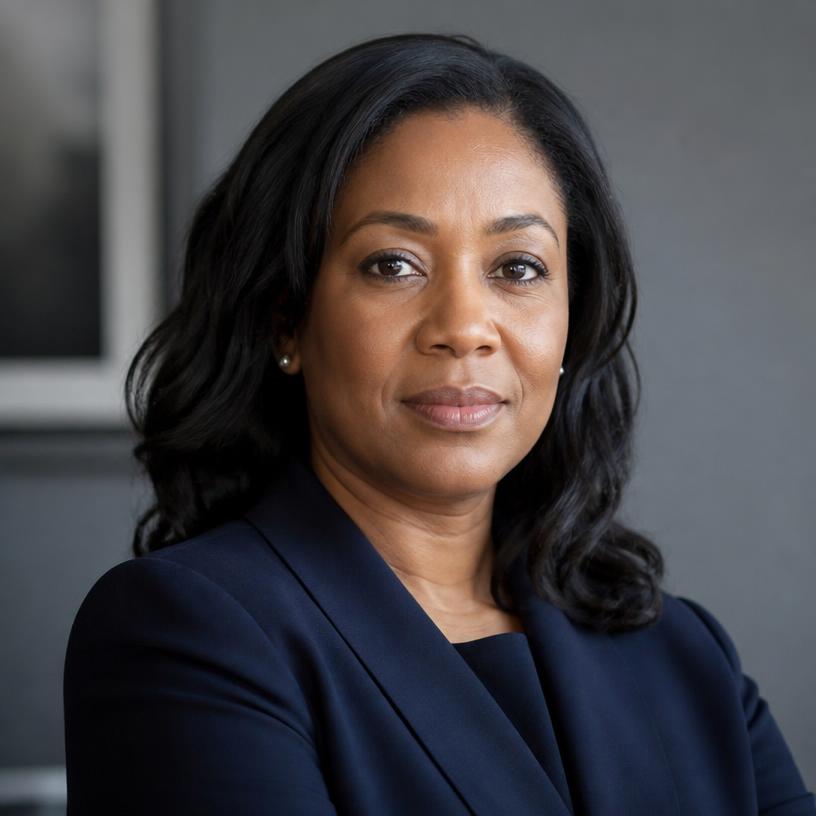 Portrait of the centre's barrister